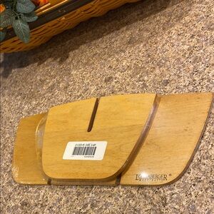 NIP Longaberger Woodcrafts Wooden 6 Way Divider For Medium Chore Basket